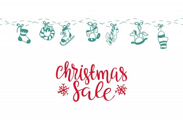 Merry Christmas sale background. Perfect decoration element for cards, invitations and others