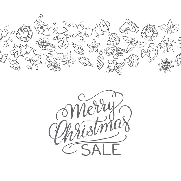 Merry Christmas sale background. Perfect decoration element for cards, invitations and others