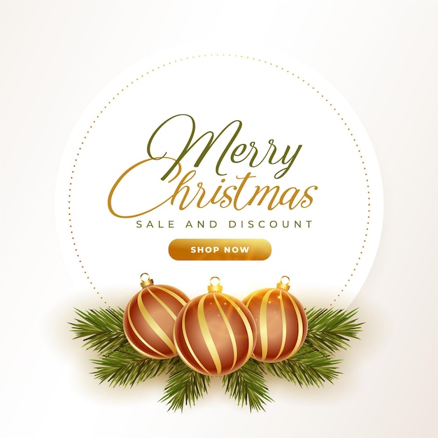 Saldi di buon natale e offerte banner design