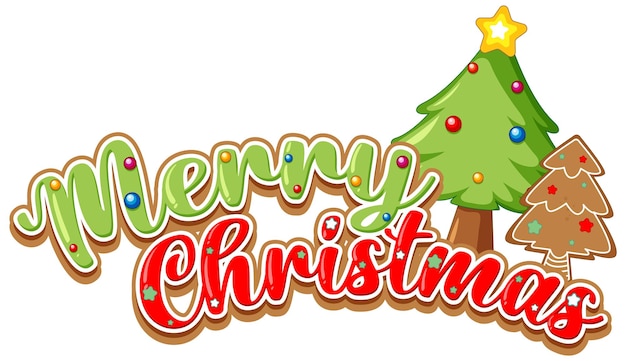 Free Vector | Merry christmas sign icon cartoon