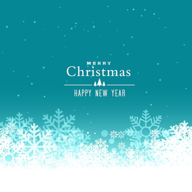 merry christmas snowflakes vector background