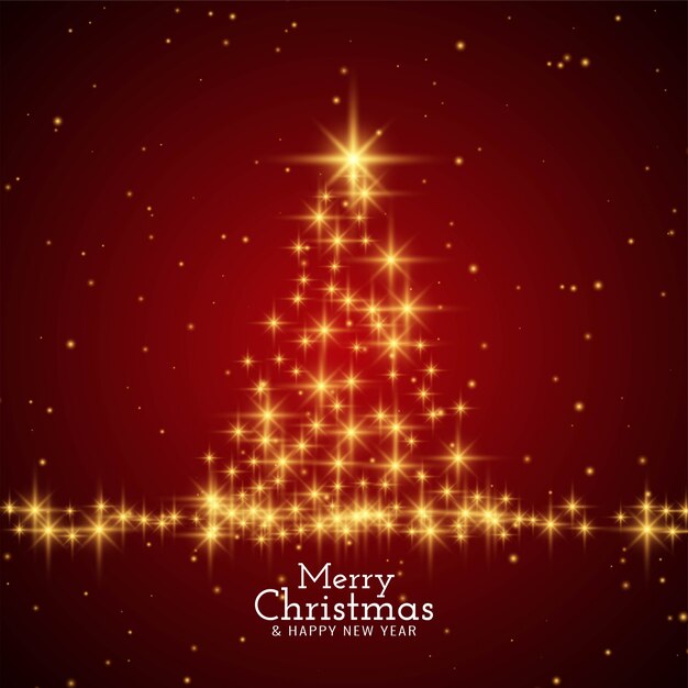 Merry Christmas stylish modern red background