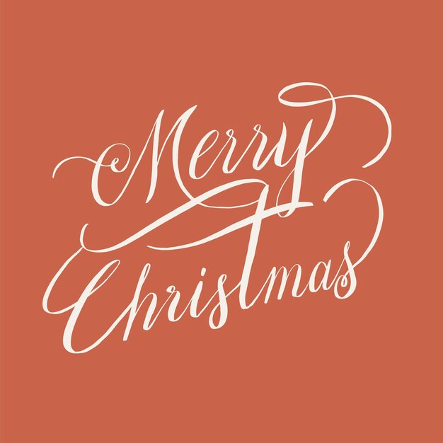 Merry Christmas typography style