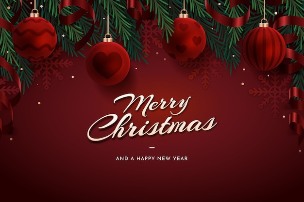 Merry christmas wallpaper design