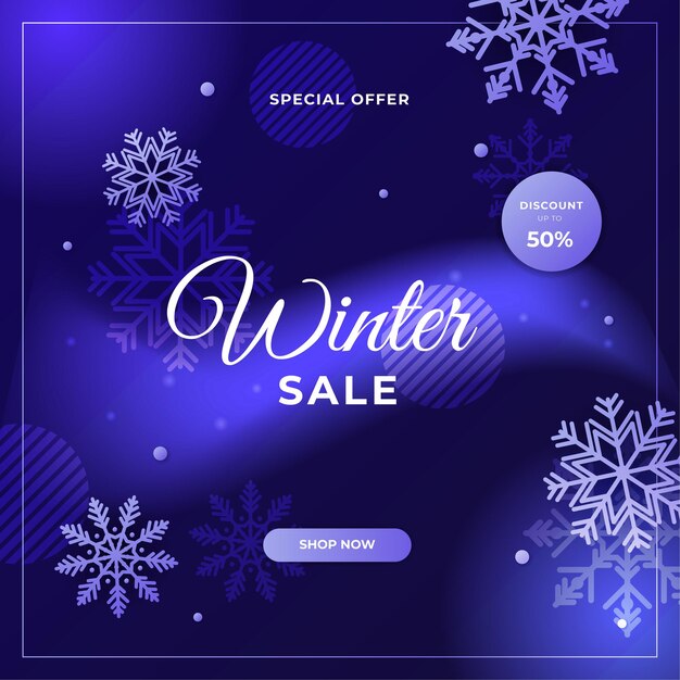 Merry christmas winter new year sale cards with frame and golden decorations. trendy abstract square winter holidays art template for social media post, mobile apps, banner design and web/internet ads