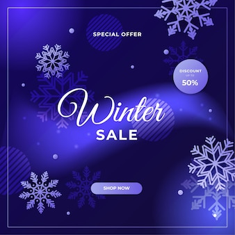 Merry christmas winter new year sale cards with frame and golden decorations. trendy abstract square winter holidays art template for social media post, mobile apps, banner design and web/internet ads