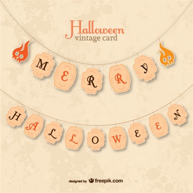 Merry halloween garlands