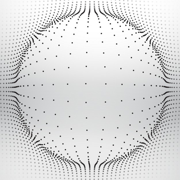 Mesh sphere made with circular dots