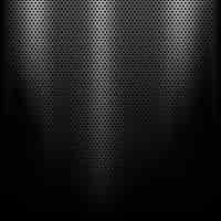 Free vector metal background with a spotlight