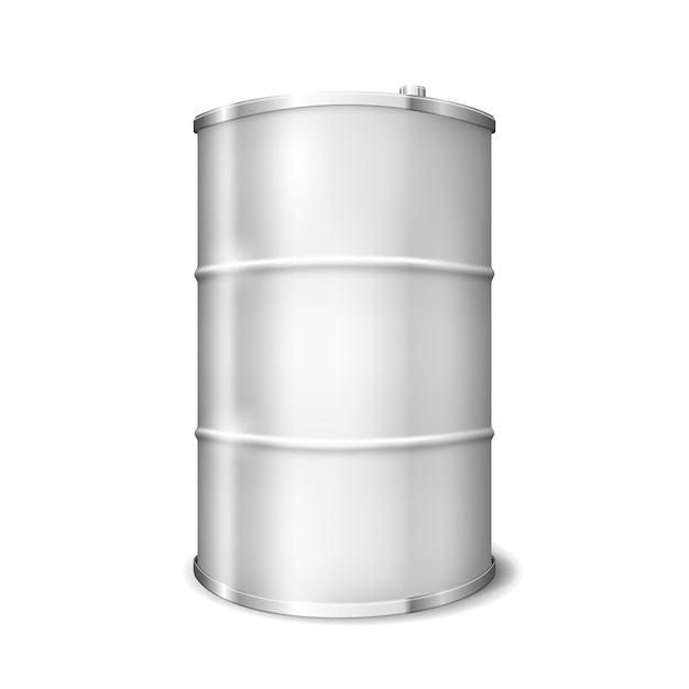 Metal barrel isolated