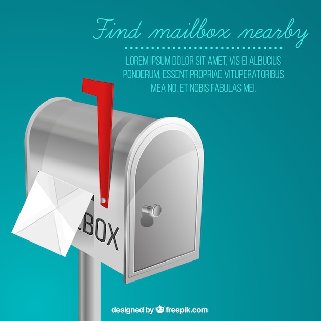 Metal mailbox background