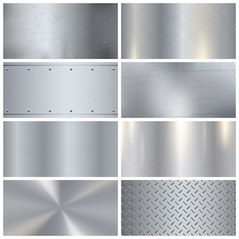 Metal texture realistic 3d samples collection