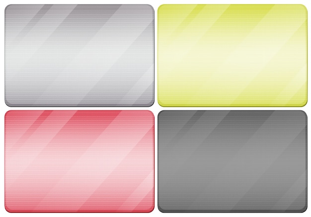 Free vector metal textures in four colors