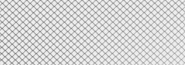 Metal wire mesh fence grid shadow effect