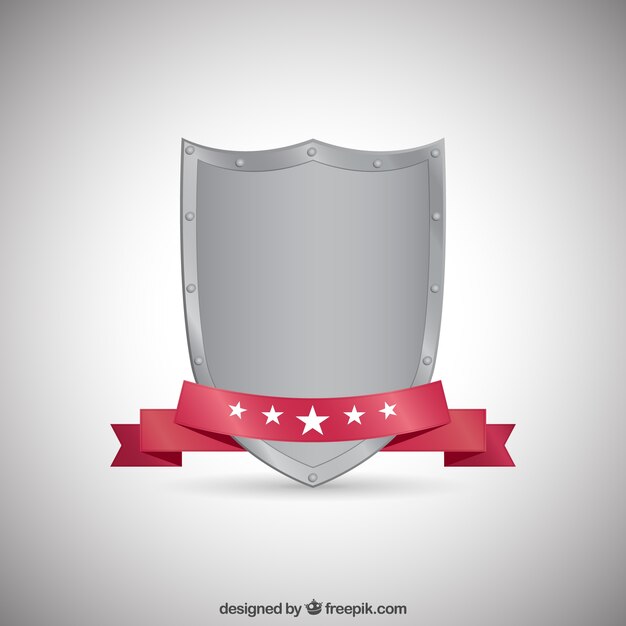 Metallic medieval shield