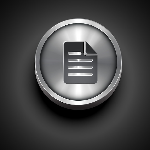 metallic paper note icon