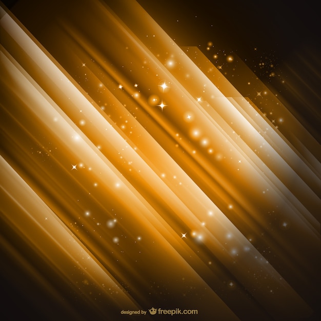 Metallic rays golden background