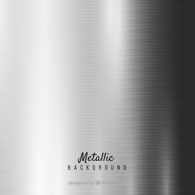 Free vector metallic silver background