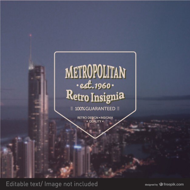 Free vector metropolitan insignia