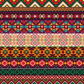 Mexican border pattern ethnic geometric background