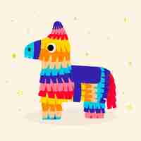 Free vector mexican culture hand drawn flat llama illustration