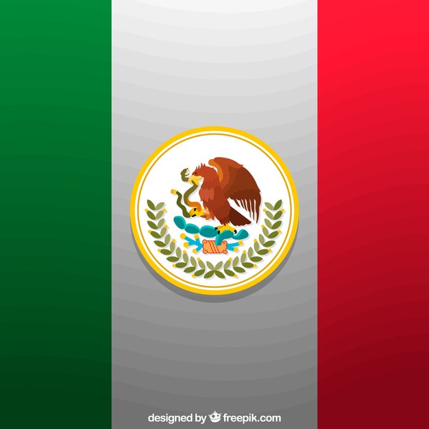 Mexican flag background design