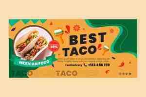 Free vector mexican food banner