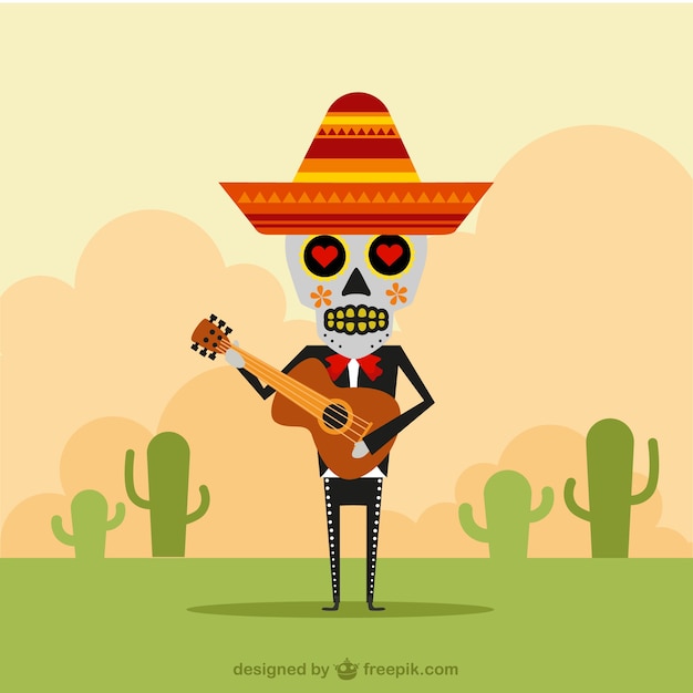 Free vector mexican mariachi