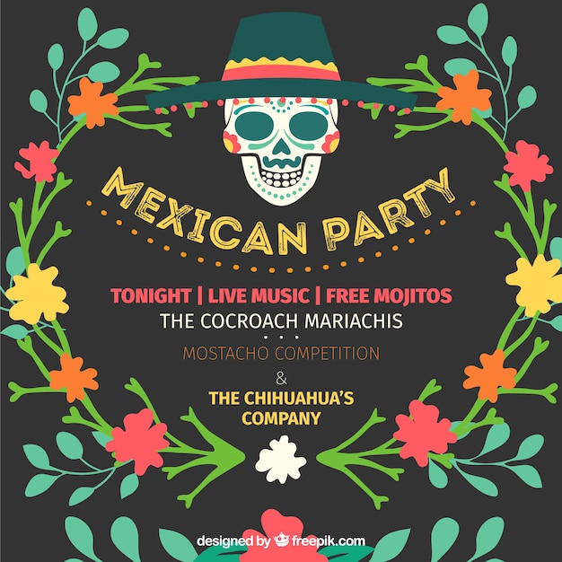 メキシコのパーティーの招待状