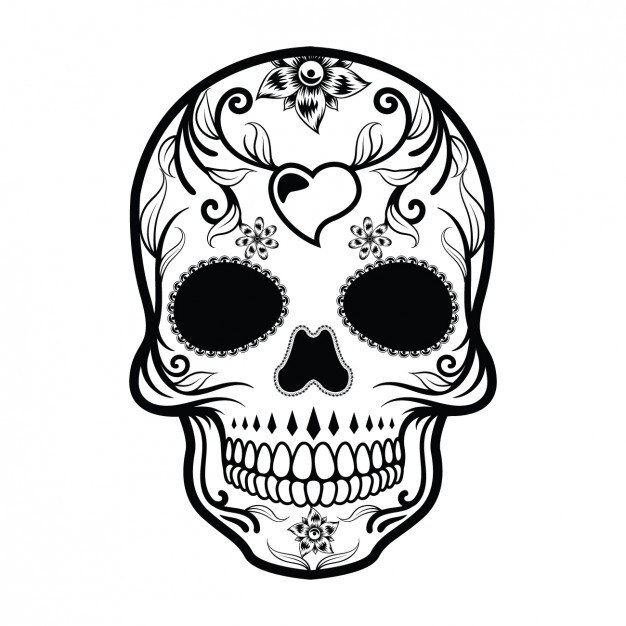 Free Vector mexican skull design