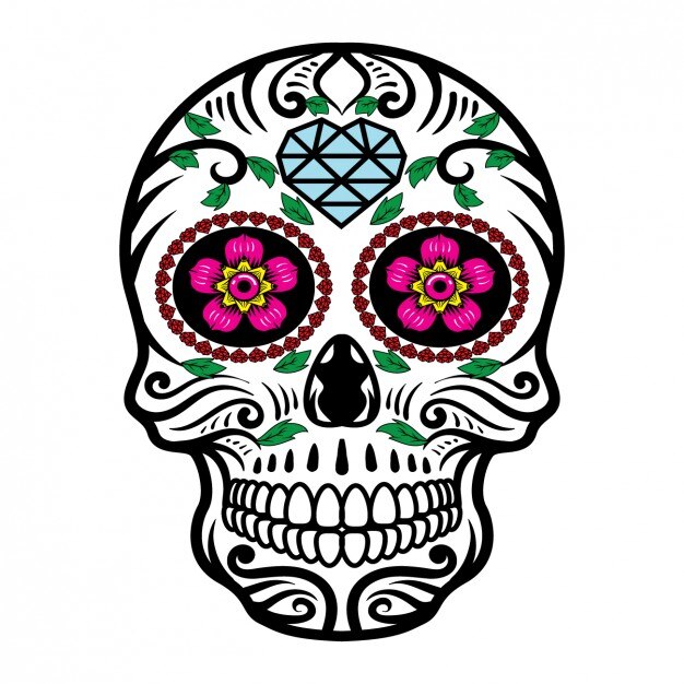 Mexican skull design