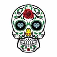 Free vector mexican skull design