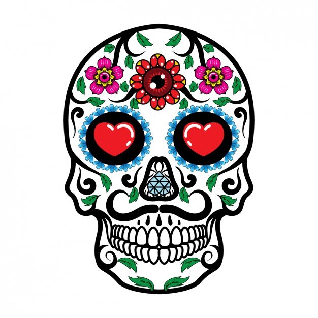 Mexican skull design