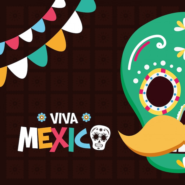 Мексиканский череп для viva mexico