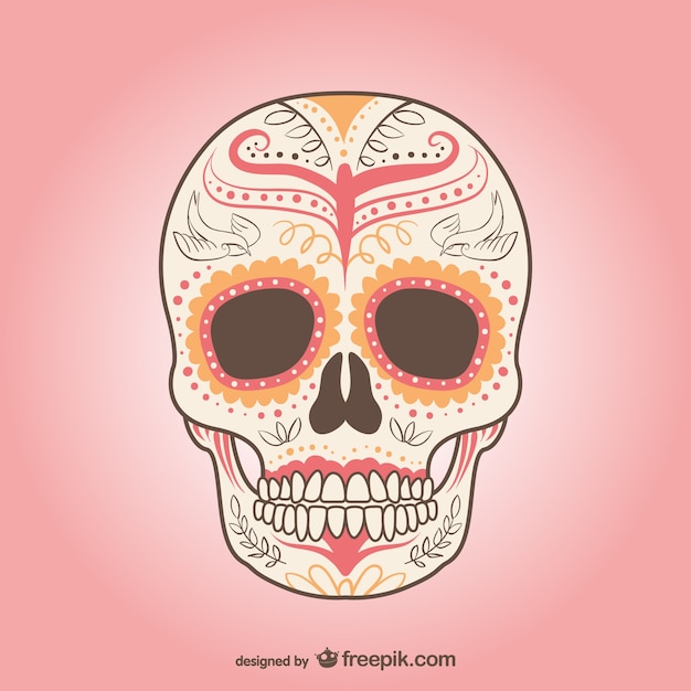 Free vector mexican skull vector