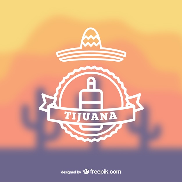 Vettore gratuito messicana tijuana logo