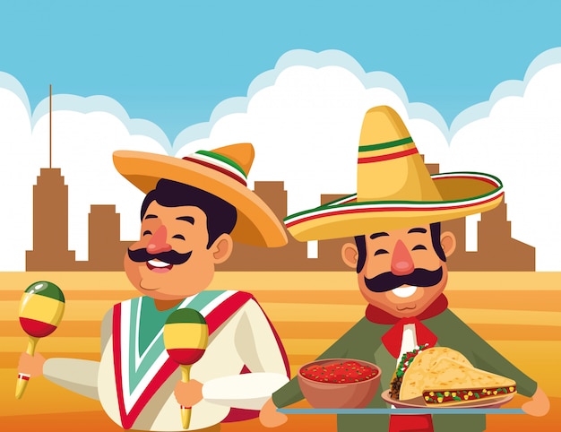 メキシコの伝統文化のアイコン漫画