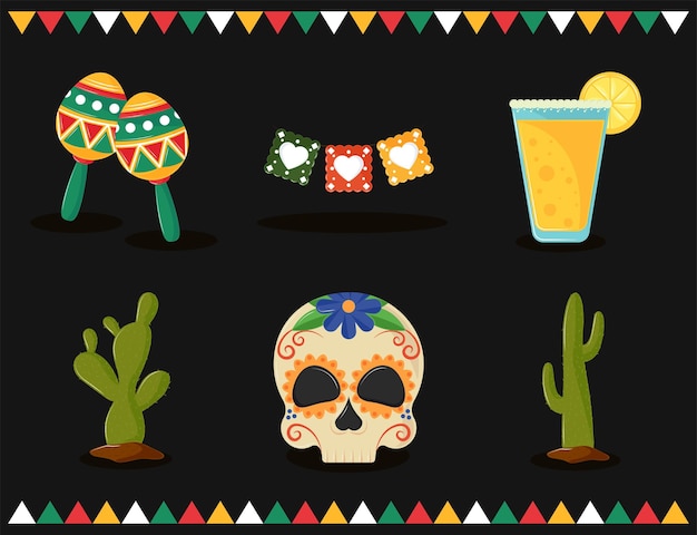 Free vector mexico cinco de mayo