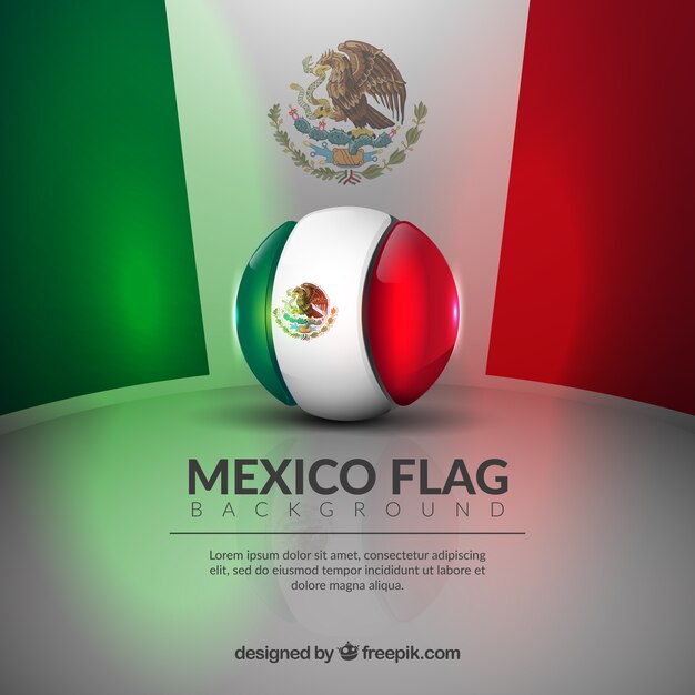 Mexico flag background