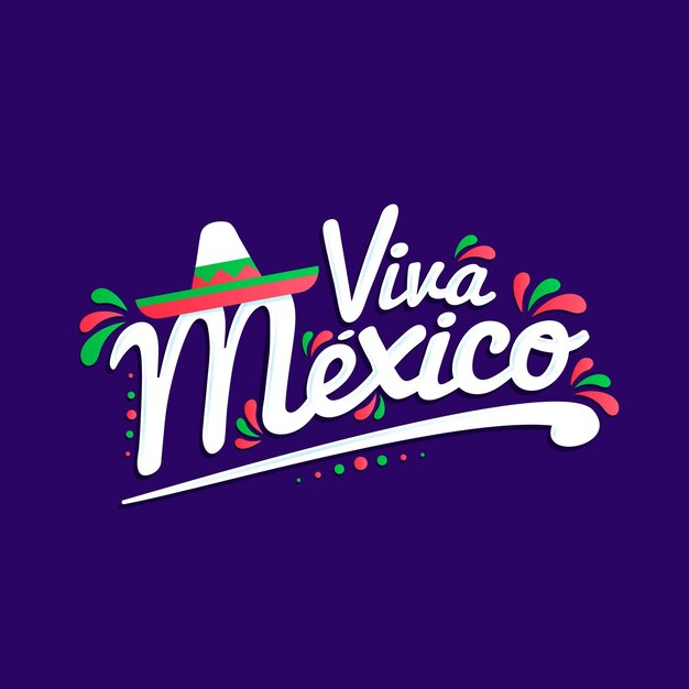 メキシコ独立記念日レタリングスタイル