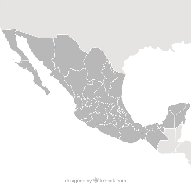 Free vector mexico map vector