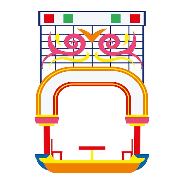 Бесплатное векторное изображение Мексиканские трахинеры цветный дизайн