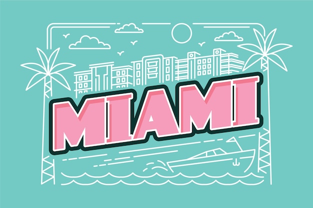 Iscrizione della città di miami