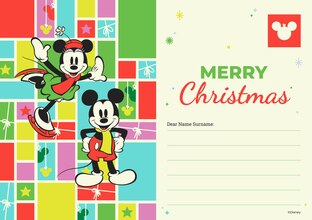 disney christmas cards