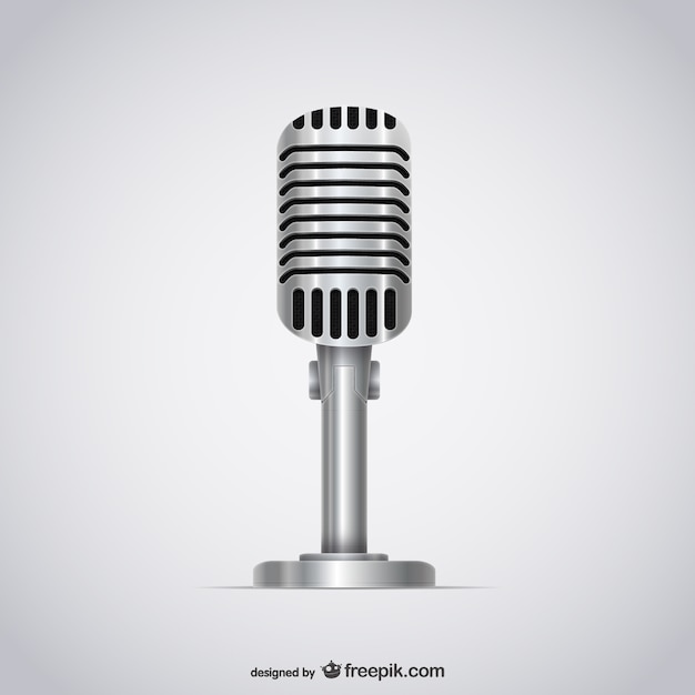 Microphone 3D illustration