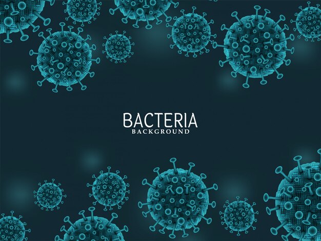 Microscopic bacteria design background