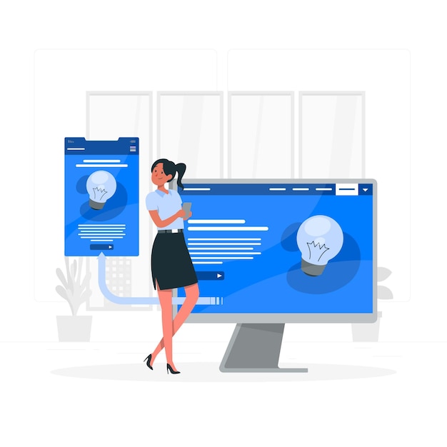 Microsites concept illustration