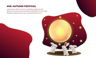 Mid autumn festival illustrataion