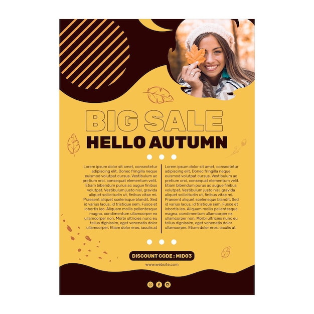 Free vector mid autumn poster concept