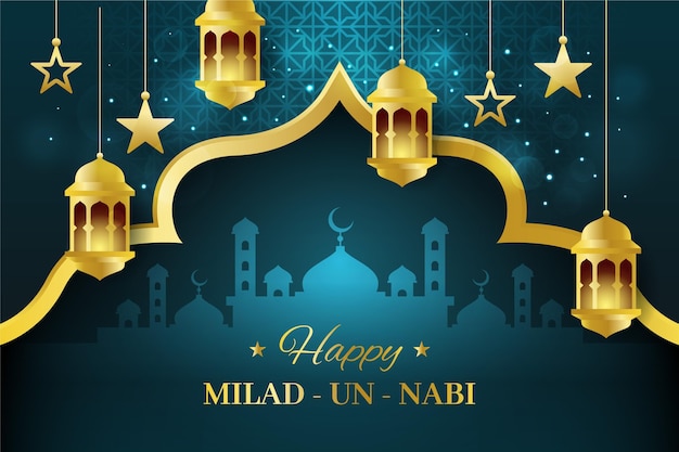 Milad-un-nabi greeting design